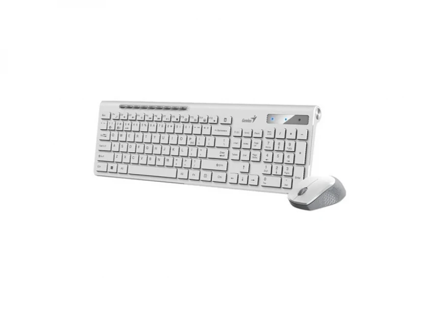 Bežična tastatura i miš Genius SlimStar 8230 YU bela