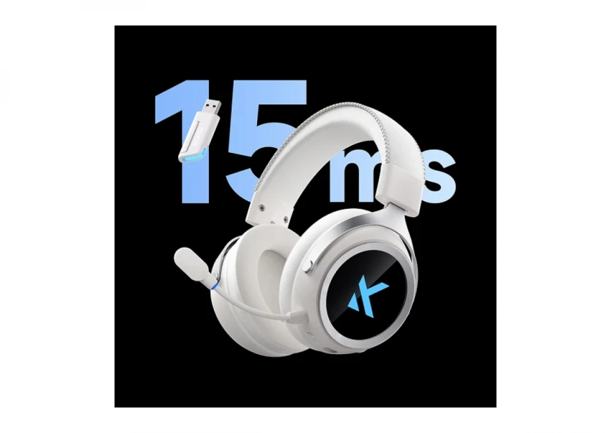 Bežične gaming slušalice MCHOSE X9 white