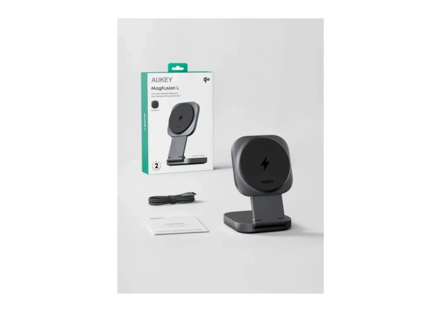 Bežični magnetni punjač za brzo punjenje AUKEY LC-MC211 2-u-1 Qi2 25W