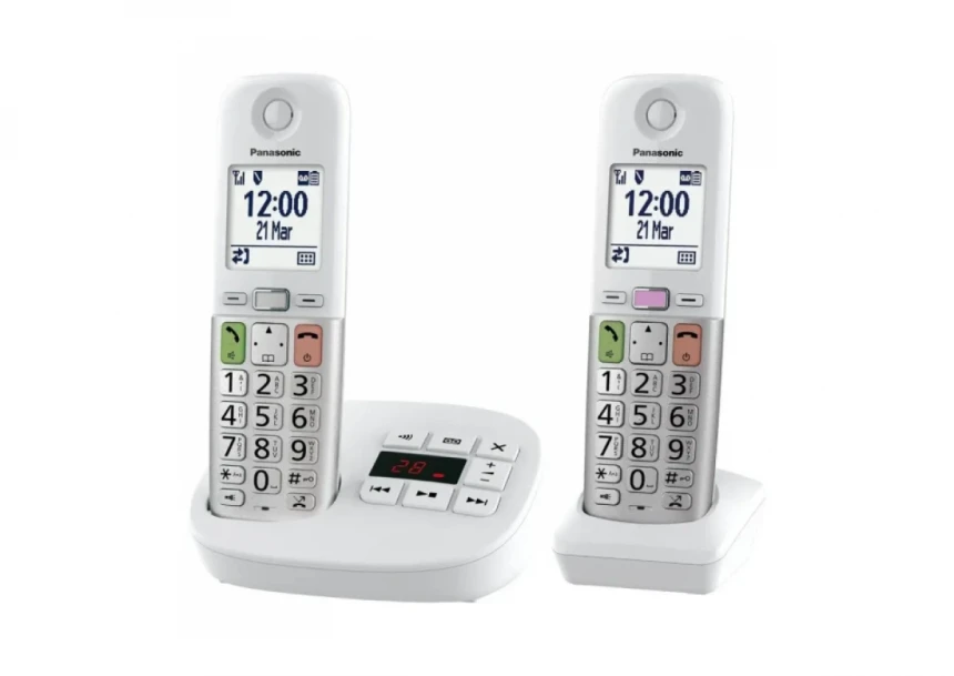 Bežični telefon Panasonic KX-TGU432EXW duo sa sekretari...