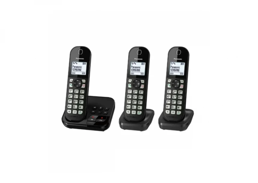Bežicni telefon Panasonic KX-TGC463GB sa tri slušalice i sekretaricom