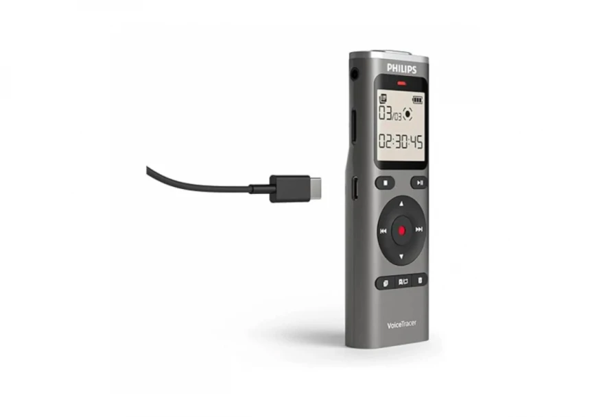 Diktafon Philips DVT1170 Mono/8GB/LCD/2x AAA/siva