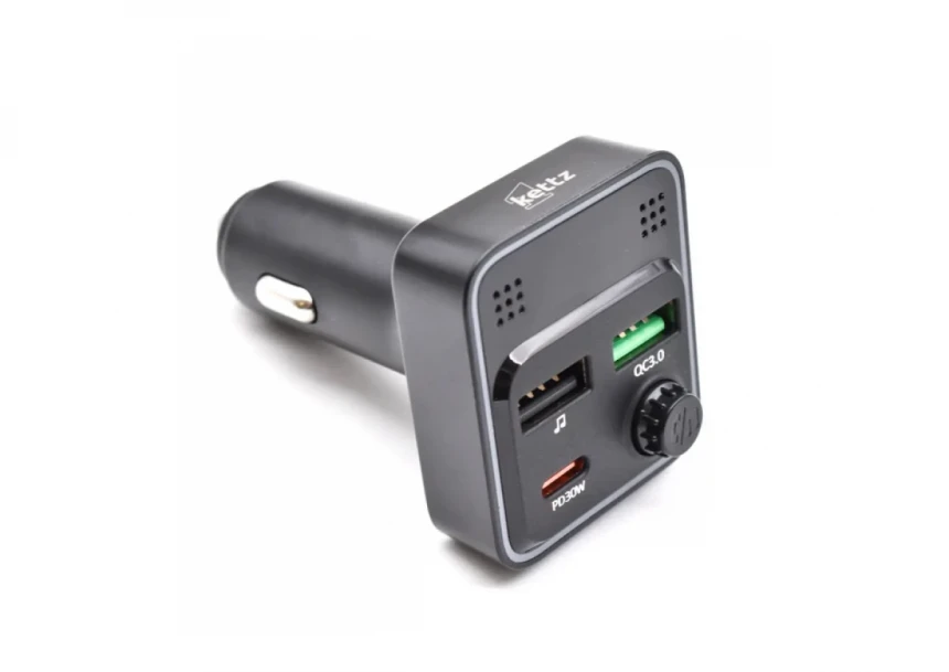 FM Transmiter i punjač Kettz Floyd Bluetooth/2xUSB QC3.0/Type-C PD30W/LED