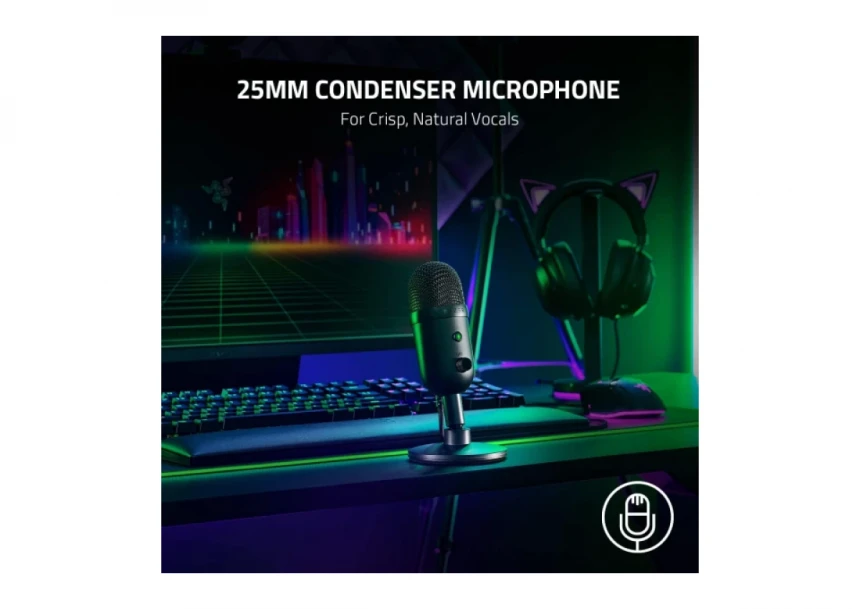 Gaming mikrofon RAZER Seiren V2 X black RZ19-04050100-R3M1