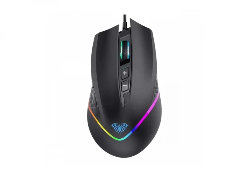 Gaming miš AULA F805 6400DPI/7D/RGB/Crni