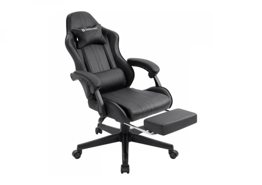 Gaming stolica Defender Azure crna