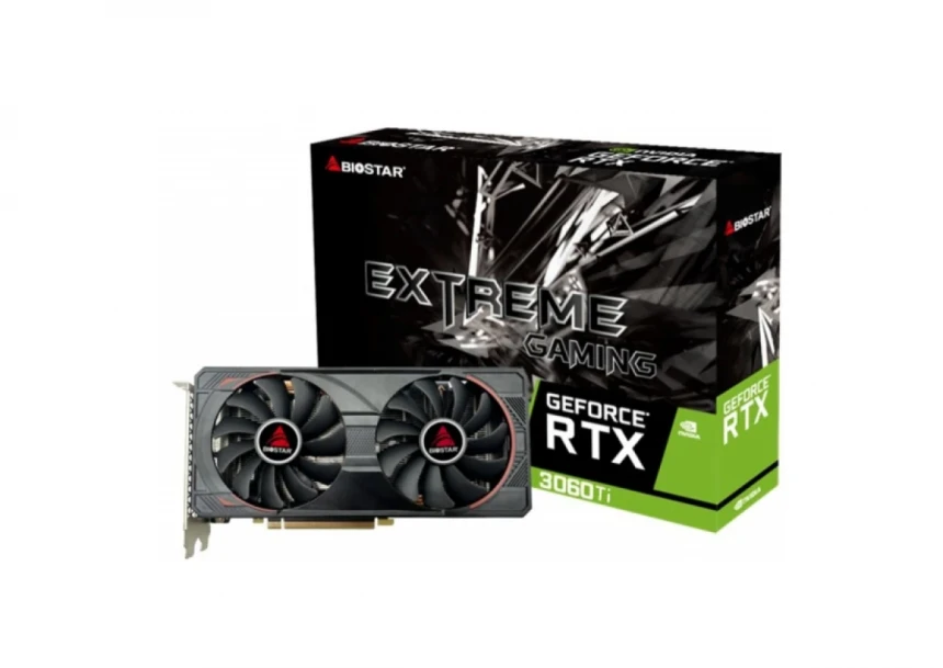 Grafička karta Biostar RTX 3060TI GDDR6 8GB 256bit 3XDP...