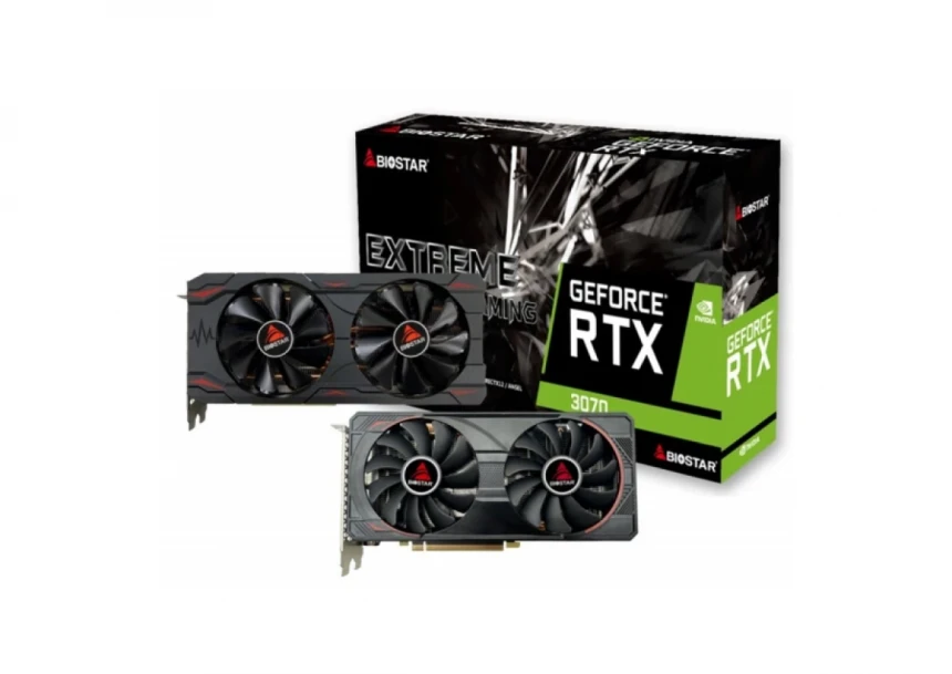 Grafička karta Biostar RTX 3070 GDDR6 8GB 256bit 3XDP/H...