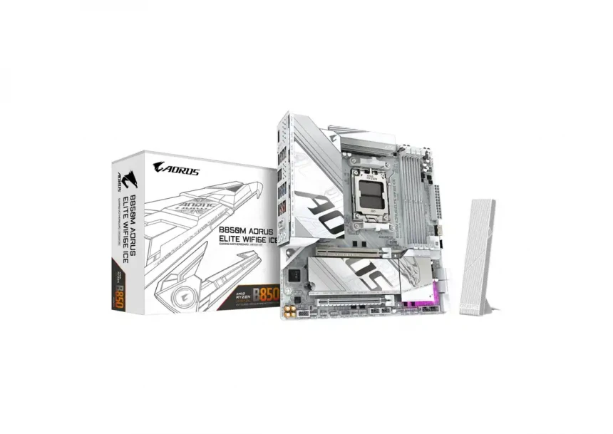 Matična ploča AM5 Gigabyte B850M Aorus Elite WIFI 6 Ice...