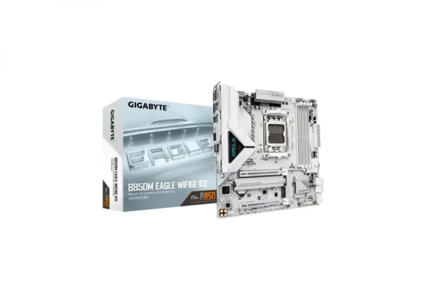 Matična ploča AM5 Gigabyte B850M EAGLE WIFI 6E Ice DDR5...