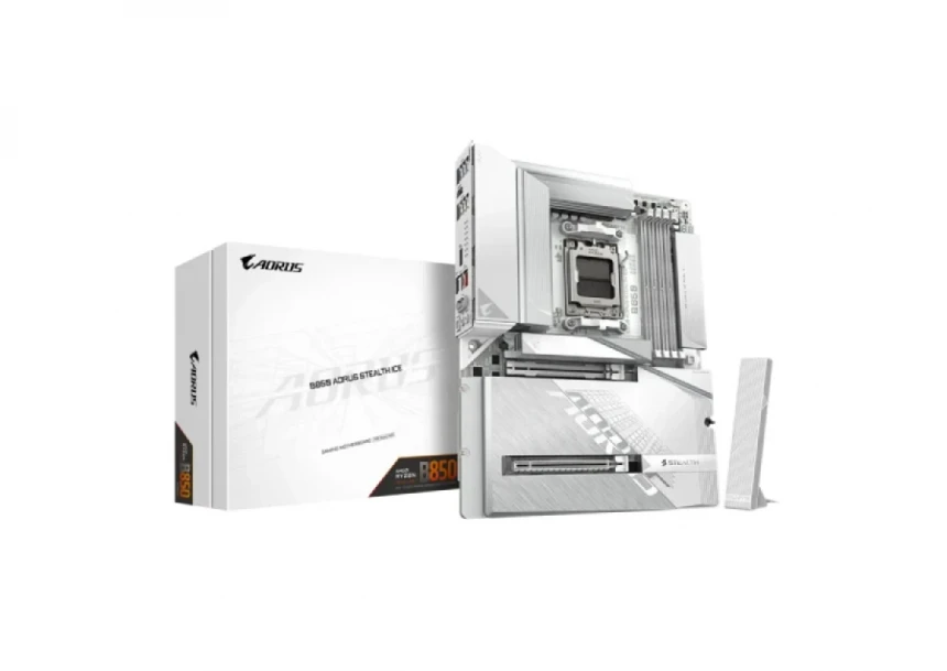 Maticna ploča AM5 Gigabyte B850 AORUS STEALTH ICE  DDR5...