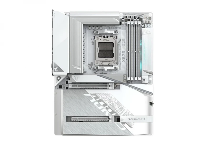 Matična ploča Gigabyte AM5 X870 Aorus Stealth Ice WIFI7