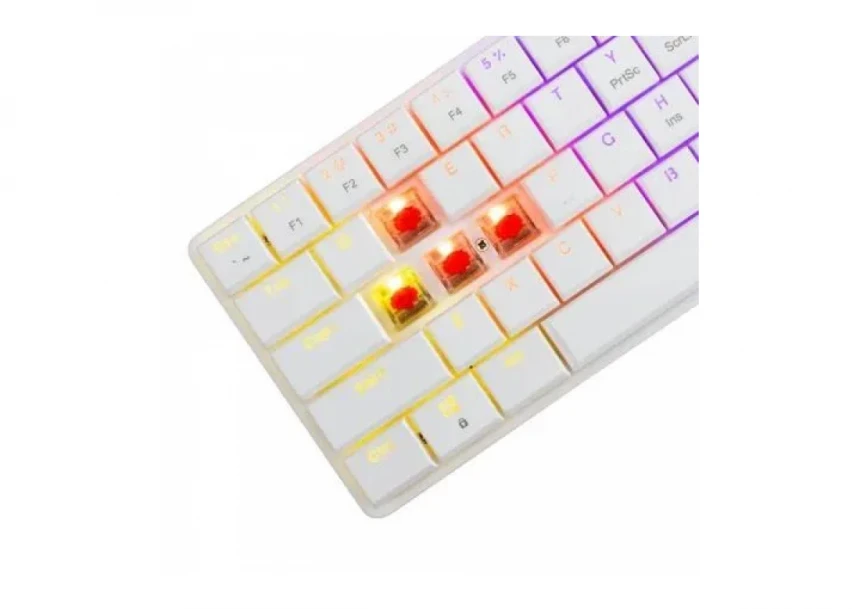 Mehanička tastatura White Shark Nagamaki GK 006211 Bela/Low Profile/Red switches/RGB