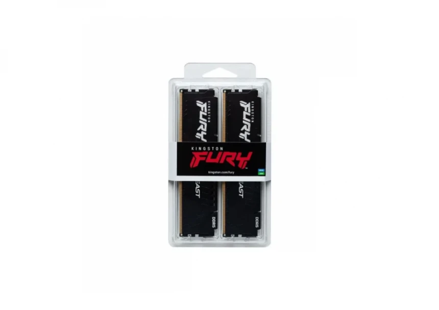 Memorija DDR5 64GB (2x32GB) 6400MHz Kingston Fury Beast KF564C32BBK2-64