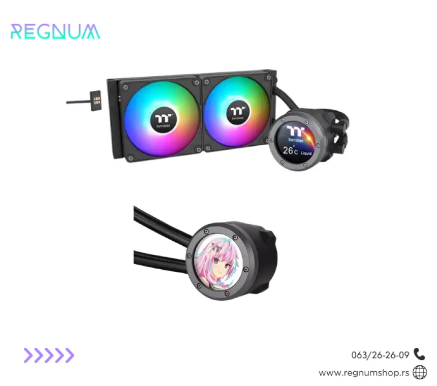 Racunar Regnum Turquoise Storm / Ryzen 7600X / B850M / 1TB Nvme / 32GB / 850W / vodeno hladjenje