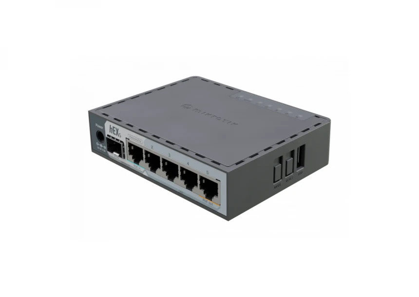 MikroTik E60iUGS hEX S ruter sa 5 x GB LAN/1 x WAN/2.5GbE SFP + USB3.0