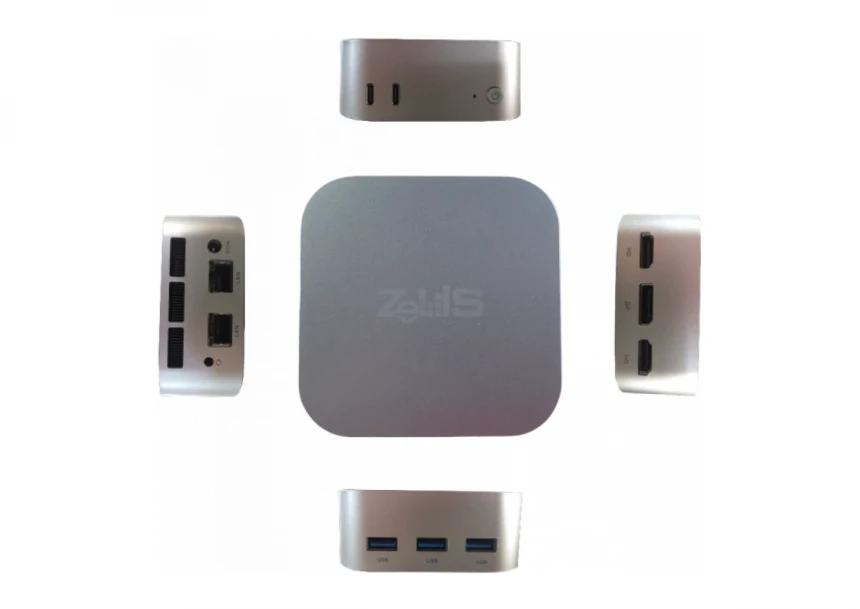 Mini PC Zeus N5 Celeron QC N150 3.40 GHz/DDR5 12GB/m.2 256GB/LAN/Dual WiFi/BT/2xHDMI/DP/Win 11