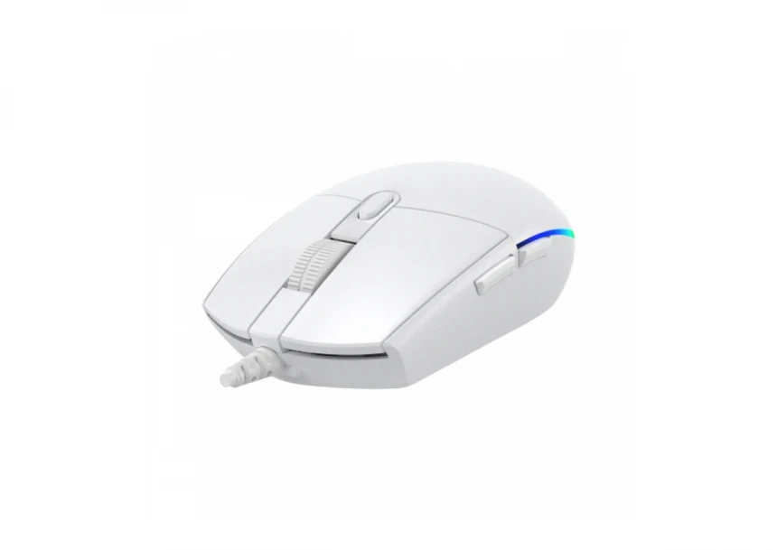 Miš Baracuda CRAB 3600DPI/6D/Optički/RGB/Bela