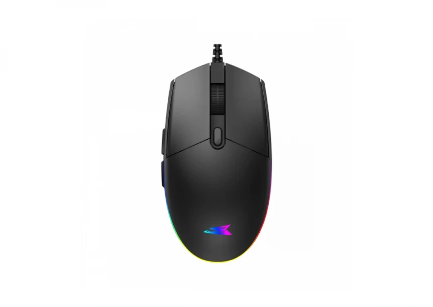 Miš Baracuda CRAB 3600DPI/6D/Optički/RGB/Crna