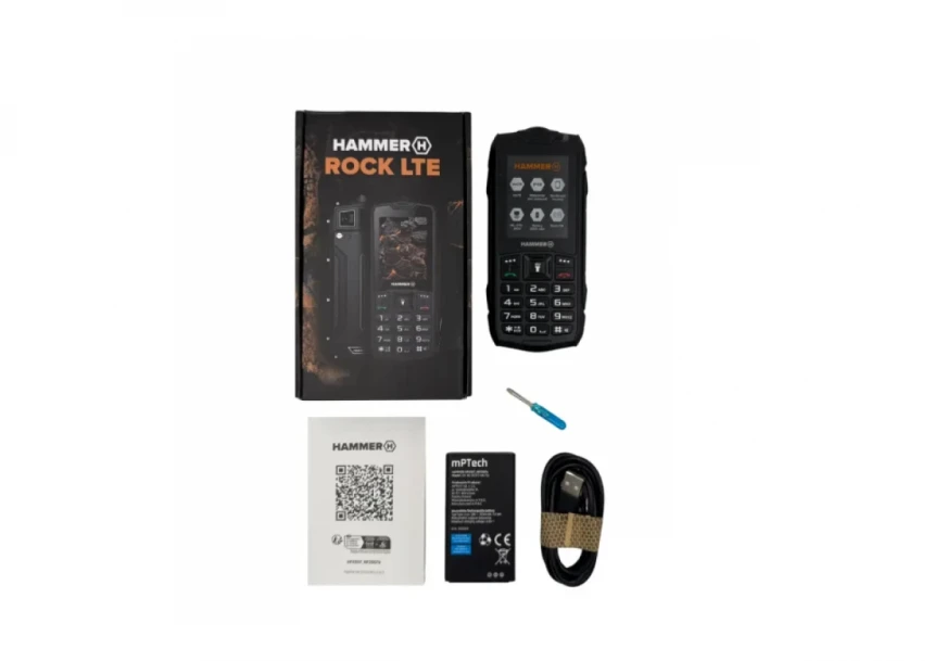 Mobilni telefon Hammer ROCK LTE Black IP68