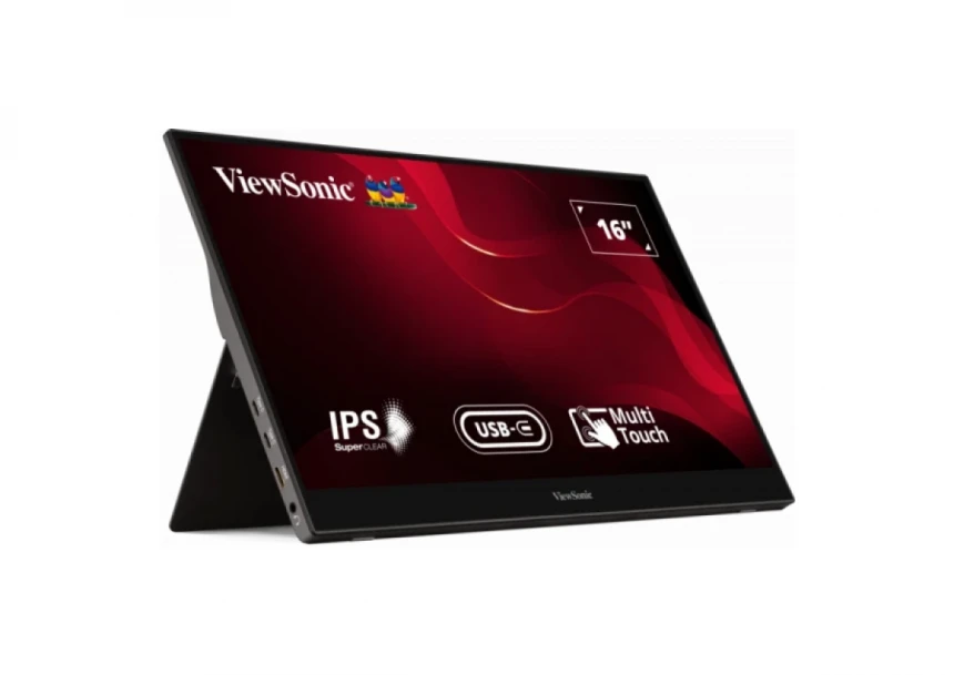 Monitor 15.6 Viewsonic TD1655  Touch 1920x1080/Full HD/IPS/60Hz/2xUSB-C/HDMI/Audio/Zvučnici