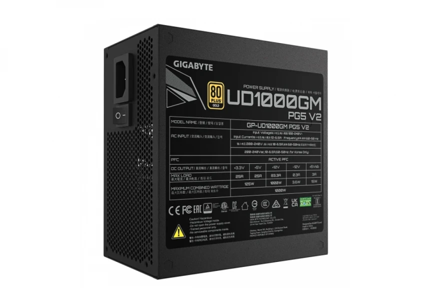 Napajanje 1000W Gigabyte GP-UD1000GM PG5 V2 GEU2 80+ Gold