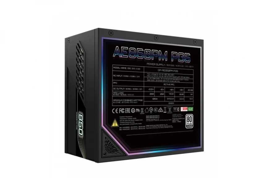 Napajanje 850W  Gigabyte Aorus Elite Platinum PG5 Modular Power Supply