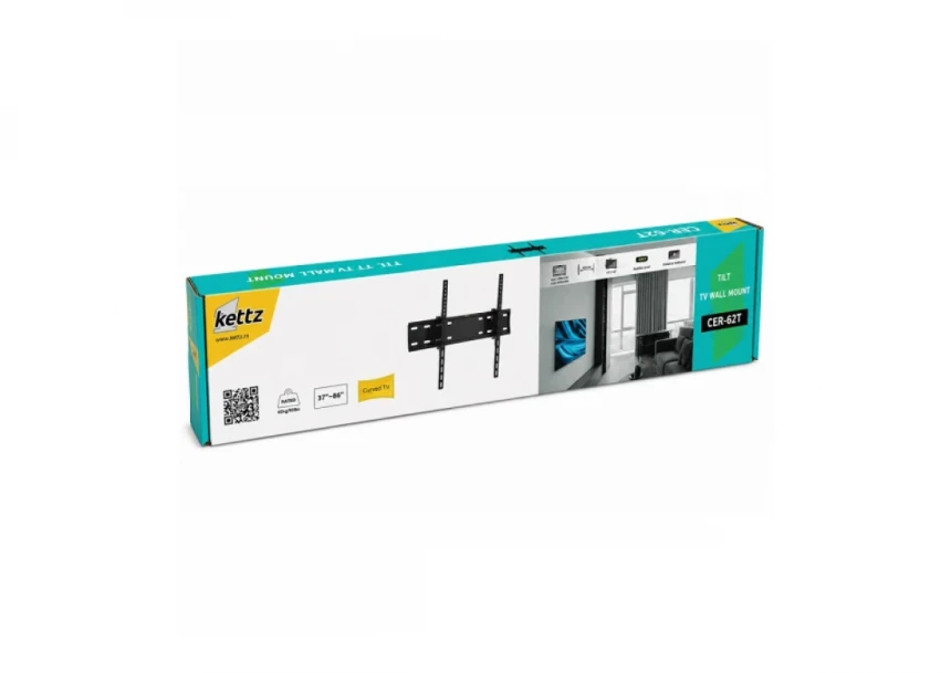 Nosač za TV Kettz CER-62T 37-86/vesa max 600x400/45kg/podesivi
