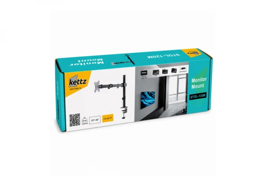 Nosač za TV Kettz STOL-120M 13-32/vesa max 100x100/10kg/stoni