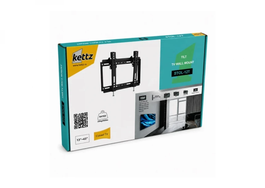 Nosač za TV Kettz STOL-12T 13-43/vesa max 200x200/30kg/podesivi