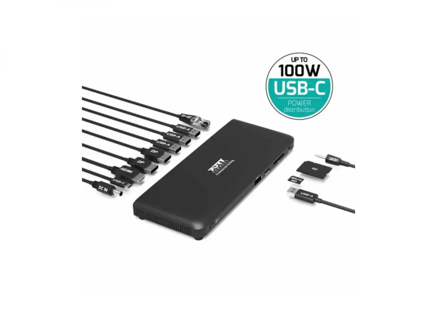 Port Designs USB-C Docking station 2X4K 100W 11 uredjaj...