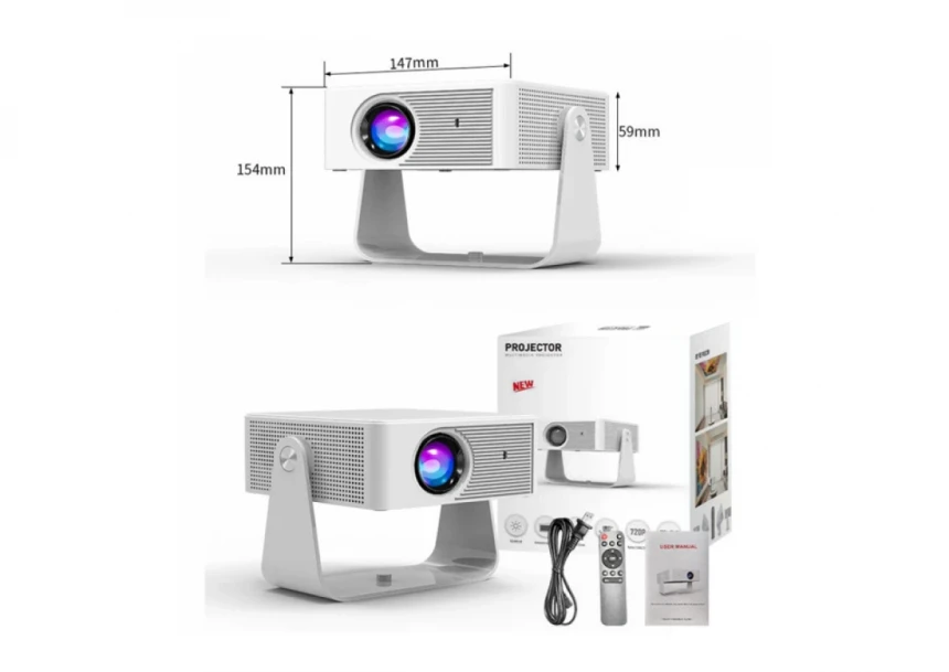 Projektor Zeus N8 HD 1280X720/LED LCD/4700 LUM(170 ANSI)/WiFi/mirac/HDMI/USB/zvuč/Andr 11