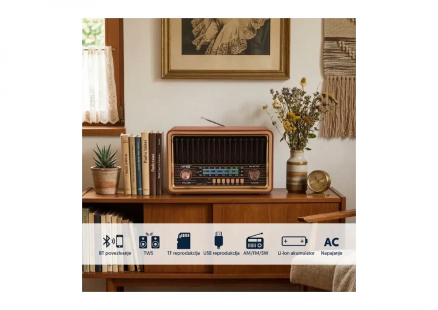 Retro RGB Bluetooth Radio 8075BT