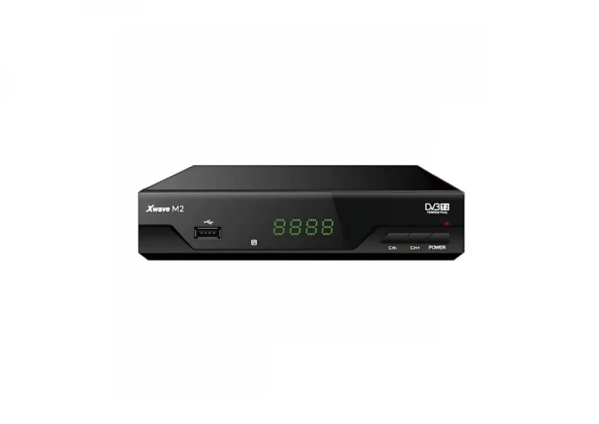 Set Top BOX Xwave M2 DVB-T2 LED/scart/HDMI/RF in-out/US...