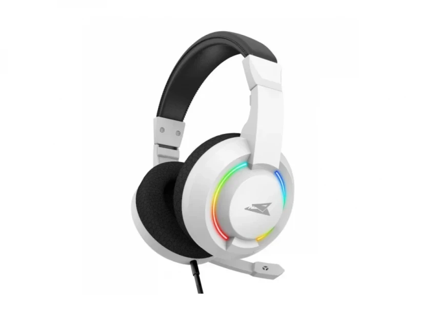 Slušalice sa mikrofonom Baracuda HYDRA 40mm/Multiplatform/RGB/Bela