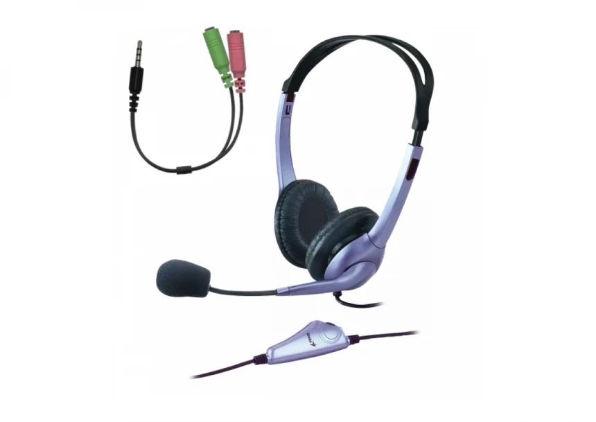 Slušalice sa mikrofonom Genius HS-04S Single Jack + USB C