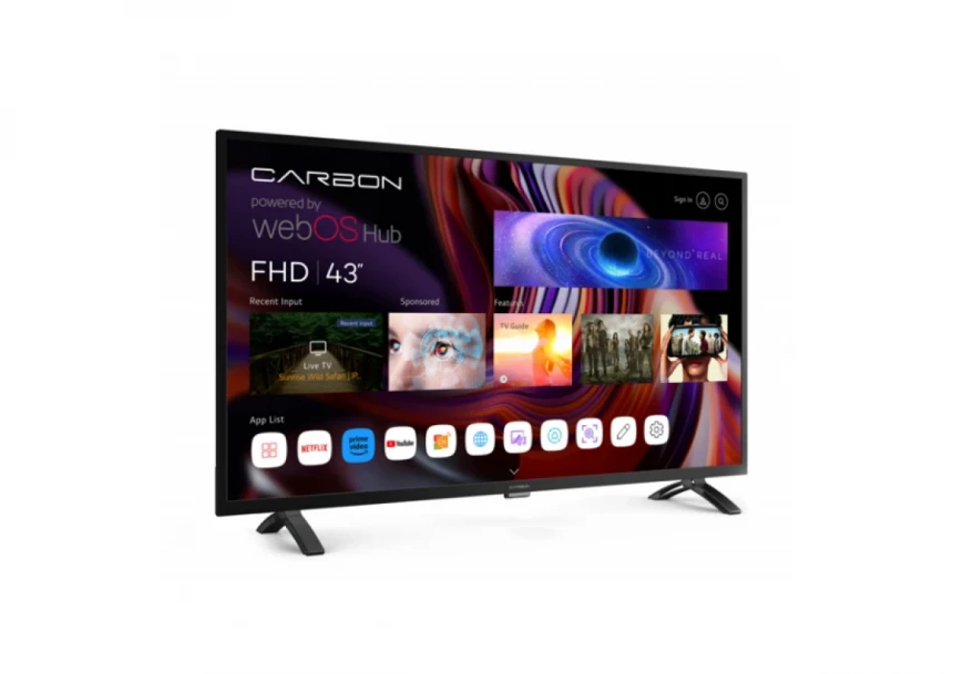SMART LED TV 43 Carbon 43FHDSW 1920x1080/FHD/DVB-T2/Bluetooth/WiFi/Magic Remote/Frameless/webOS