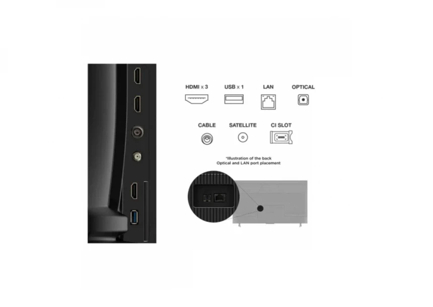SMART LED TV 55 TCL 55V6C 3840x2160/4K/UHD/DVB-T2/C/S2/Google TV