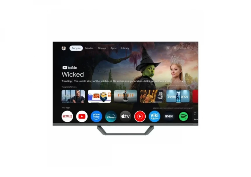 SMART QLED TV 43 Tesla Q43E655GUS 3840x2160/4K/DVB-T2/Bluetooth/WiFi/Frameless/GoogleTV