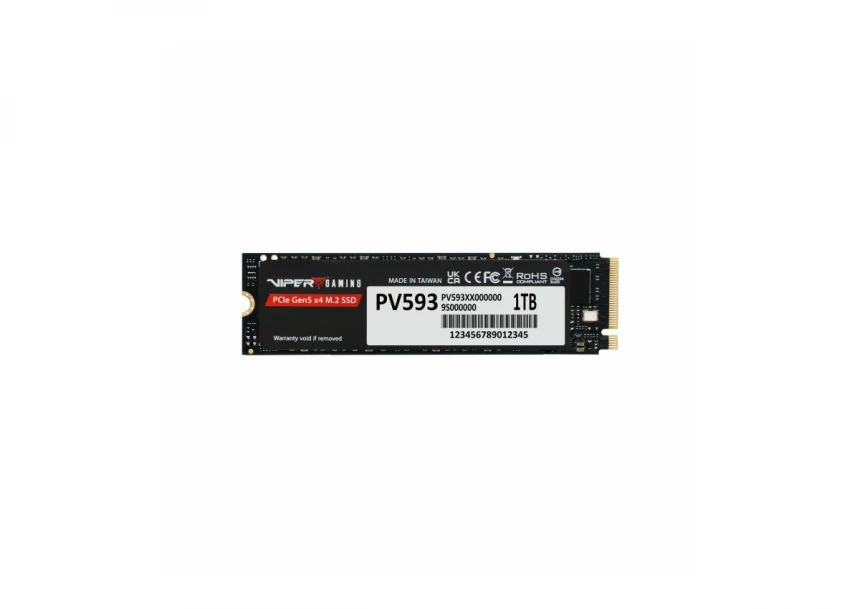 SSD M.2 NVMe 1TB Gen 5.0 Patriot PV593 14000MBs/13000MB...