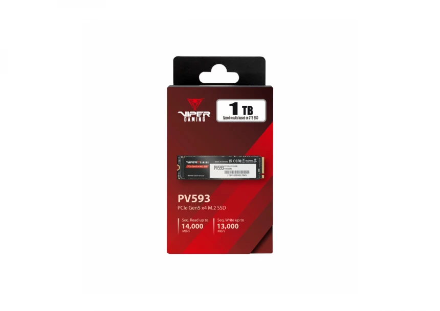 SSD M.2 NVMe 1TB Gen 5.0 Patriot PV593 14000MBs/13000MBs PV593P1TBM28H