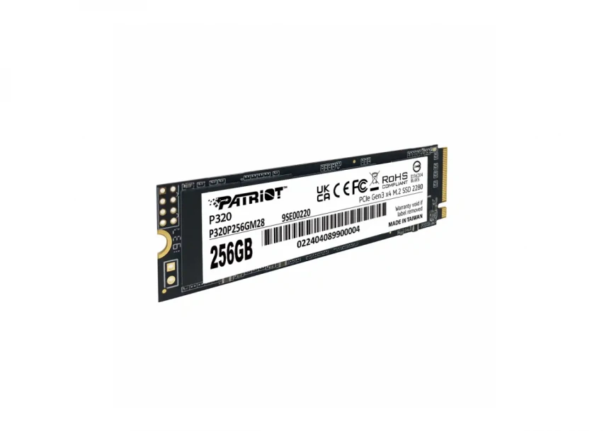 SSD M.2 NVMe 256GB Patriot P320 2200MBs/1200MBs P320P256GM28