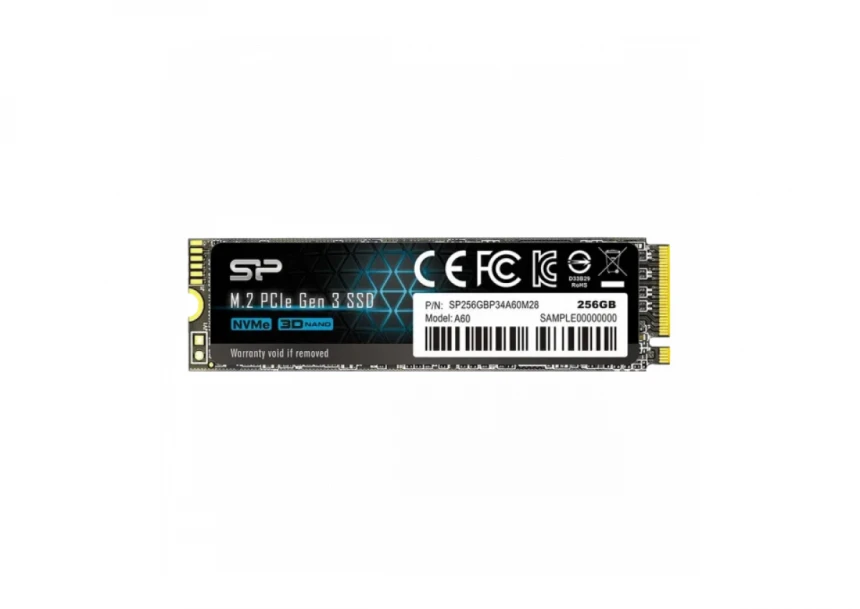 SSD M.2 NVME 256GB SiliconPower SP256GBP34A60M28 A55 22...