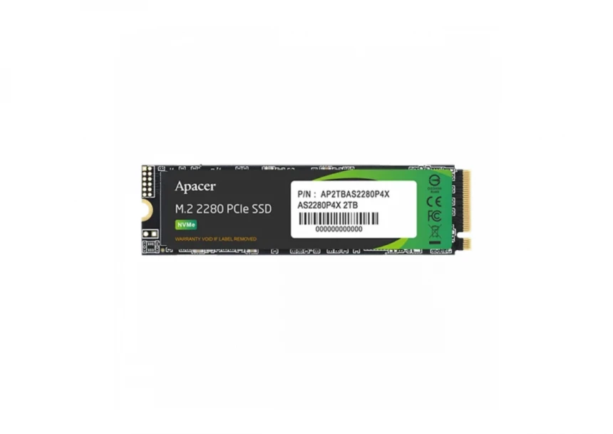 SSD M.2 NVME 512GB Apacer AS2280P4X 2100MBs/1700MBs