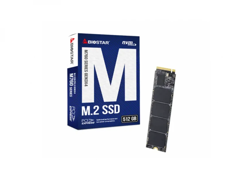SSD M.2 NVME 512GB Biostar 2800MBs/1700MBs M760