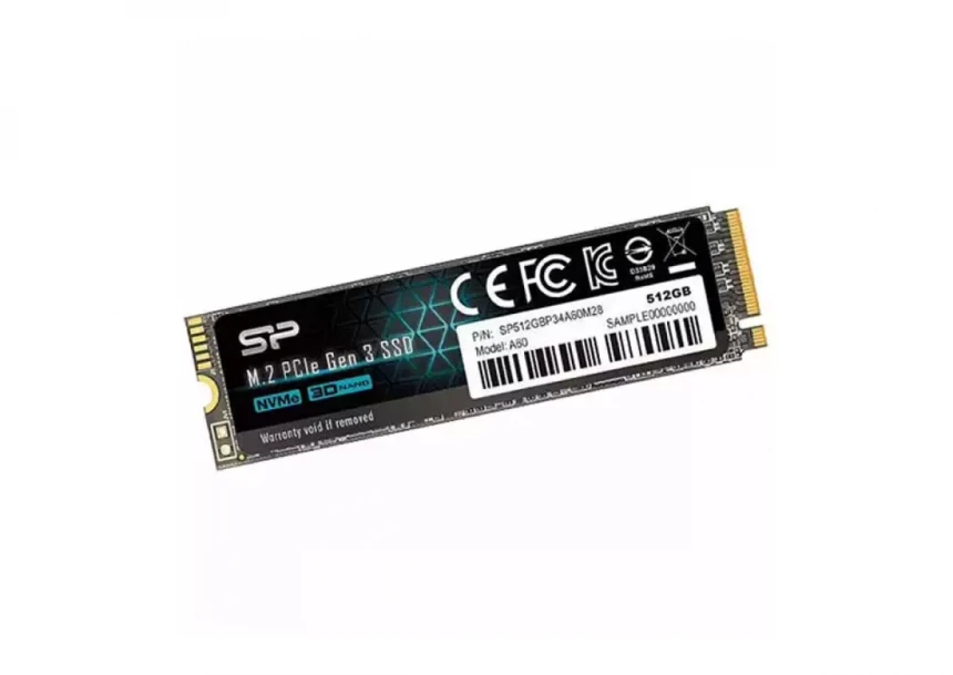 SSD M.2 NVME 512GB SiliconPower SP512GBP34A60M28 A55 2200MBs/1600MBs