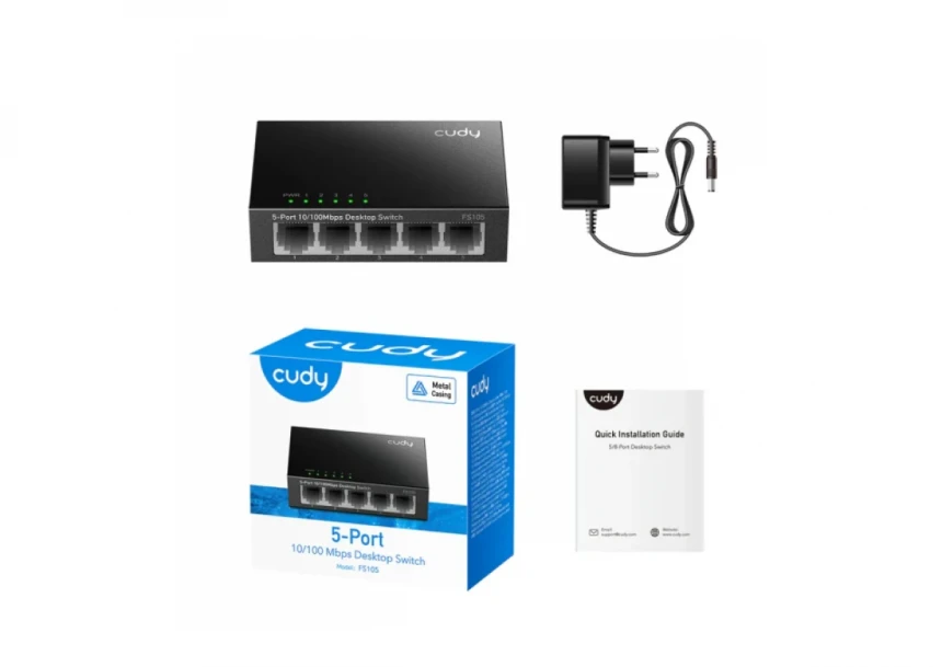Svič 10/100 5-port Cudy FS105/Metalno kućište