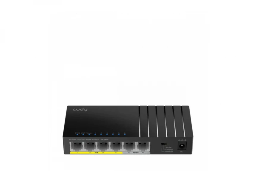 Svič 10/100 6-port Cudy FS106P PoE+/36W/2×Uplink