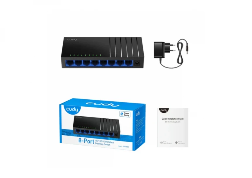Svič 10/100/1000 8-port Cudy GS108E Light Managed