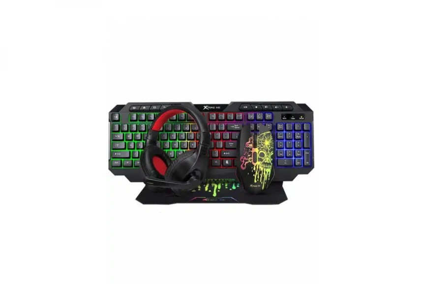 Tastatura + miš + podloga + slušalice XTRIKE CMX415 USB...